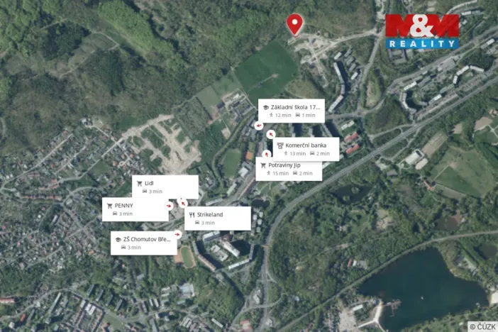 Prodej pozemku pro bydlení, Chomutov, 1452 m2