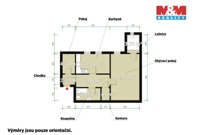 Pronájem bytu 1+1, Plzeň, V Šipce, 57 m2