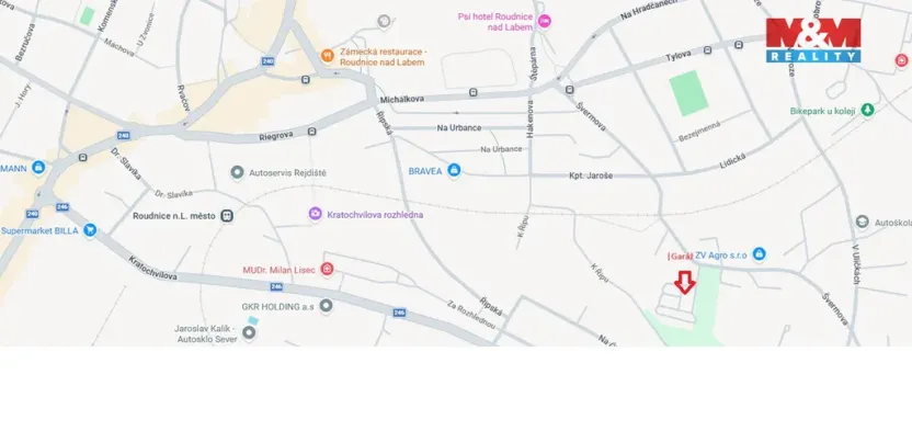 Prodej garáže, Roudnice nad Labem, 24 m2