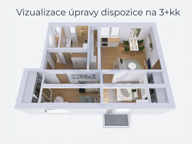 Prodej bytu 2+1, Poděbrady, Táboritská, 70 m2