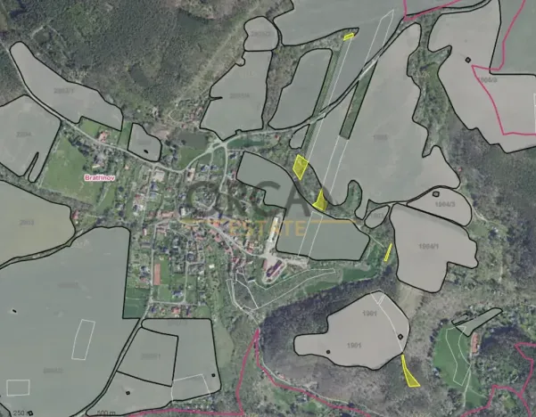 Prodej pozemku, Bratřínov, 5035 m2