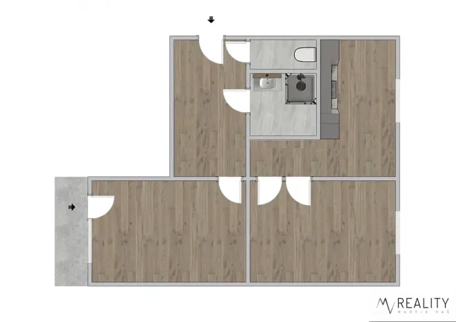 Pronájem bytu 2+1, Ostrava, Zelená, 57 m2