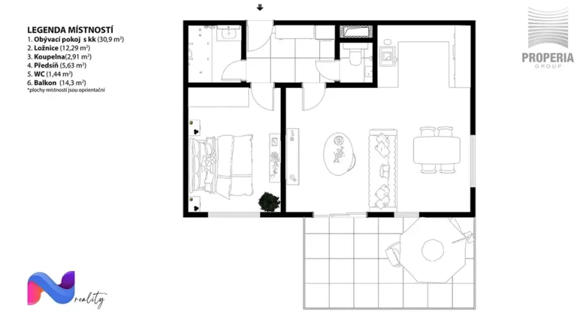 Prodej bytu 2+kk, Brno, Jerlínová, 69 m2