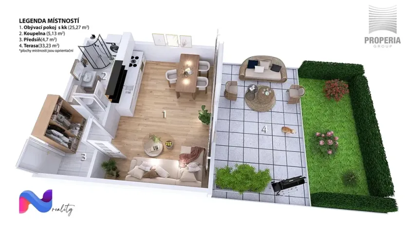 Prodej bytu 1+kk, Brno, Jerlínová, 68 m2