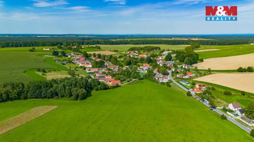 Prodej pozemku pro bydlení, Borovany - Vrcov, 3156 m2