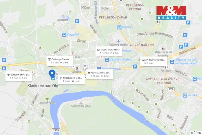 Pronájem atypického bytu, Klášterec nad Ohří, Chomutovská, 53 m2