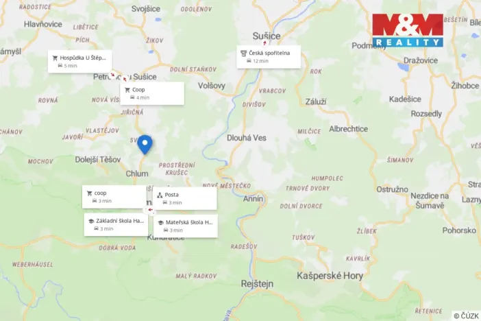 Prodej pozemku pro bydlení, Hartmanice - Loučová, 2727 m2