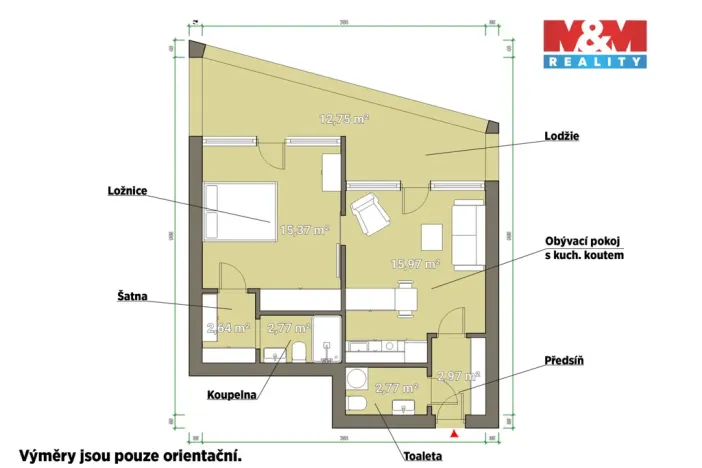 Prodej bytu 2+kk, Železná Ruda - Alžbětín, 55 m2