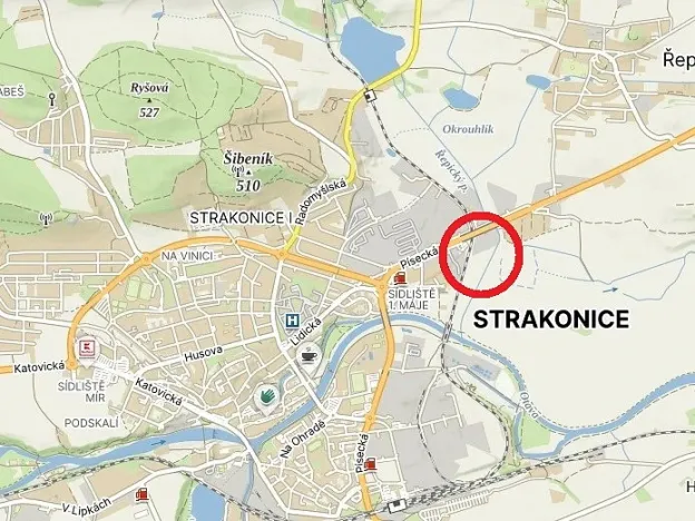 Pronájem obchodního prostoru, Strakonice - Strakonice I, Písecká, 6170 m2