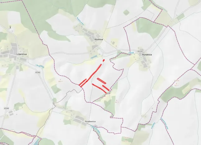 Prodej pole, Hoštice, 24927 m2