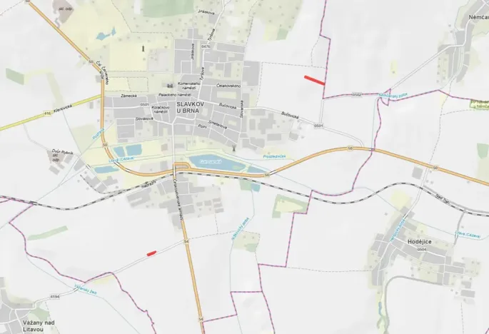 Prodej pole, Slavkov u Brna, 3832 m2