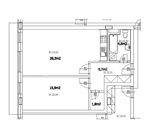 Prodej bytu 2+kk, Praha - Michle, Pod Bohdalcem I, 55 m2