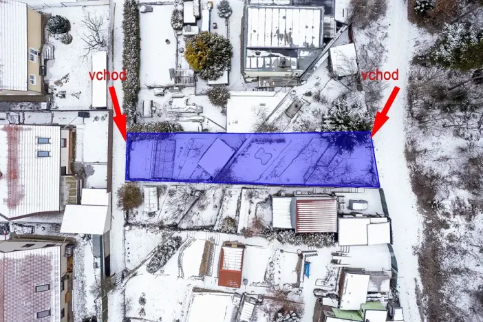 Prodej zahrady, Kuřim, 248 m2