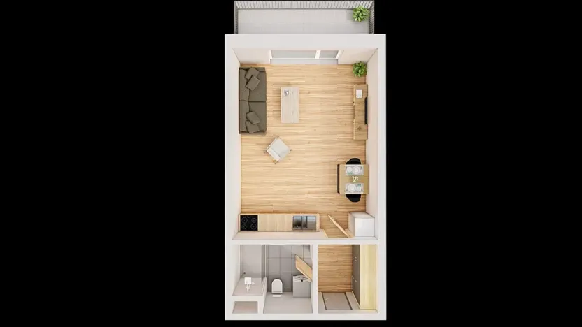 Prodej bytu 1+kk, České Budějovice, Jírovcova, 40 m2