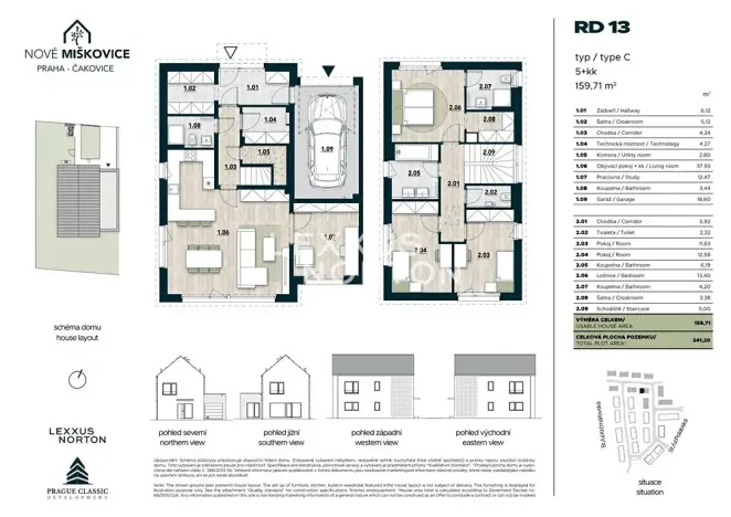 Prodej rodinného domu, Praha - Miškovice, Polabská, 160 m2