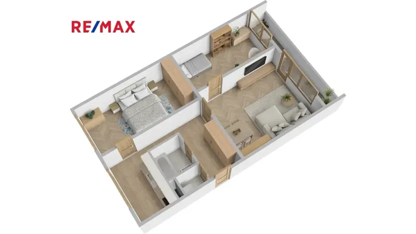 Prodej bytu 3+1, Chrudim, U Stadionu, 57 m2