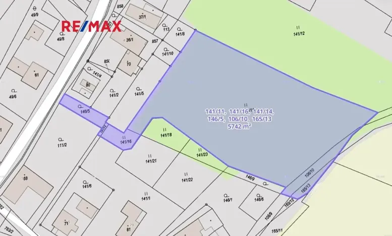 Prodej pozemku pro bydlení, Ostřetín, 5742 m2