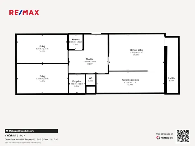 Pronájem bytu 3+kk, Praha - Stodůlky, V hůrkách, 81 m2