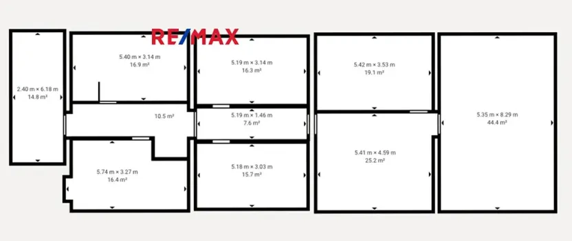 Pronájem kanceláře, Pardubice, Bohdanečská, 186 m2