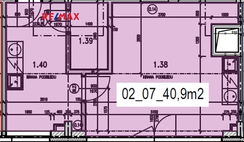 Pronájem ordinace, Milovice, Spojovací, 41 m2