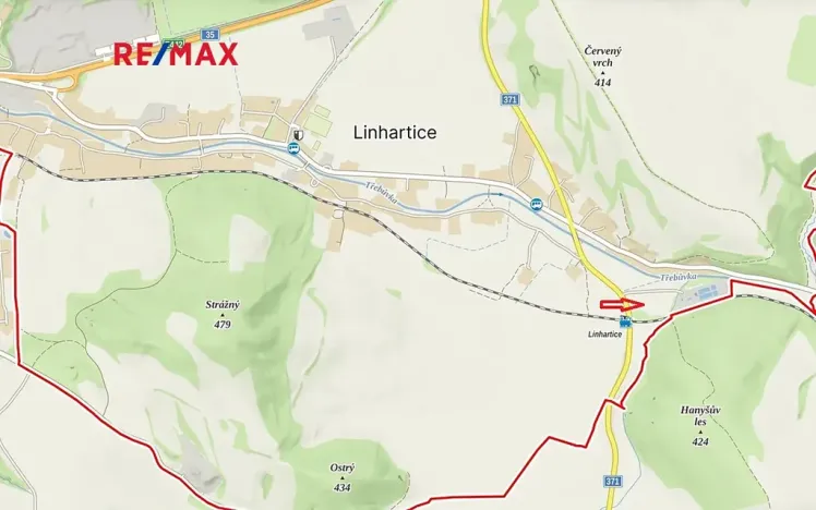 Prodej komerčního pozemku, Linhartice, 12284 m2