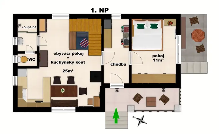 Prodej chalupy, Stříbrná Skalice, 92 m2