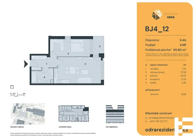 Prodej bytu 2+kk, Praha - Bohnice, Lodžská, 66 m2