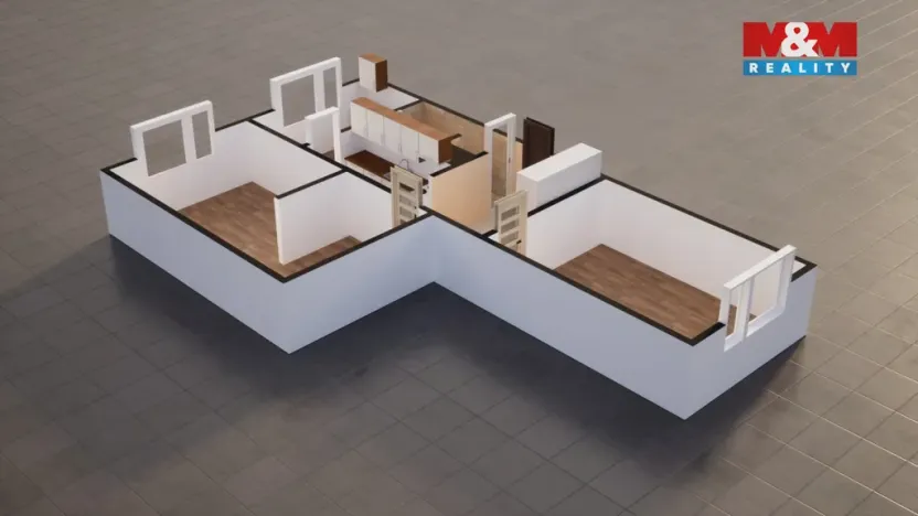 Prodej bytu 2+1, Ústí nad Labem - Střekov, Barrandova, 62 m2