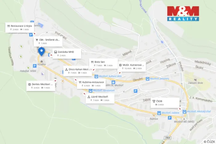 Prodej bytu 2+1, Meziboří, Okružní, 50 m2