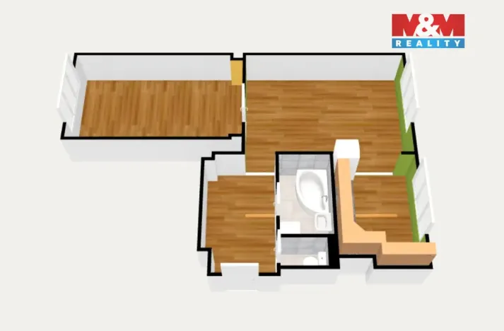 Prodej bytu 2+1, Habartov, Okružní, 57 m2