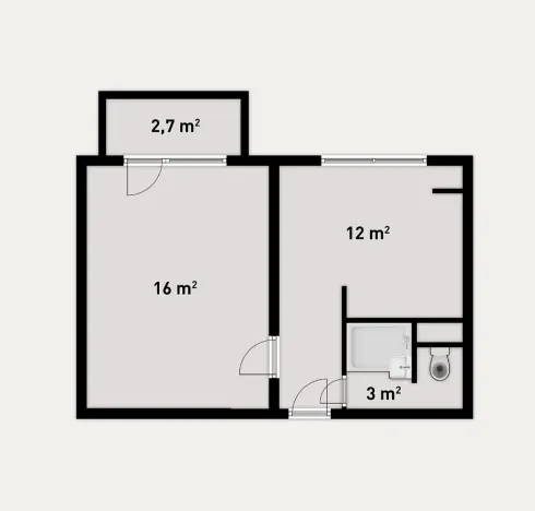Prodej bytu 1+1, Břeclav, U Splavu, 33 m2
