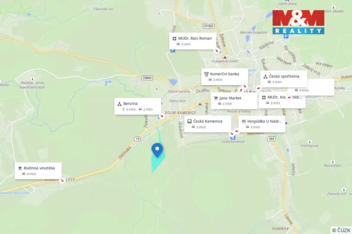 Prodej louky, Česká Kamenice - Dolní Kamenice, 22628 m2