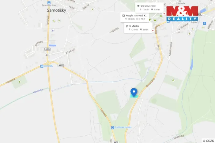 Prodej pole, Olomouc - Droždín, 1419 m2