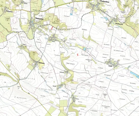 Prodej pole, Děčany, 4184 m2