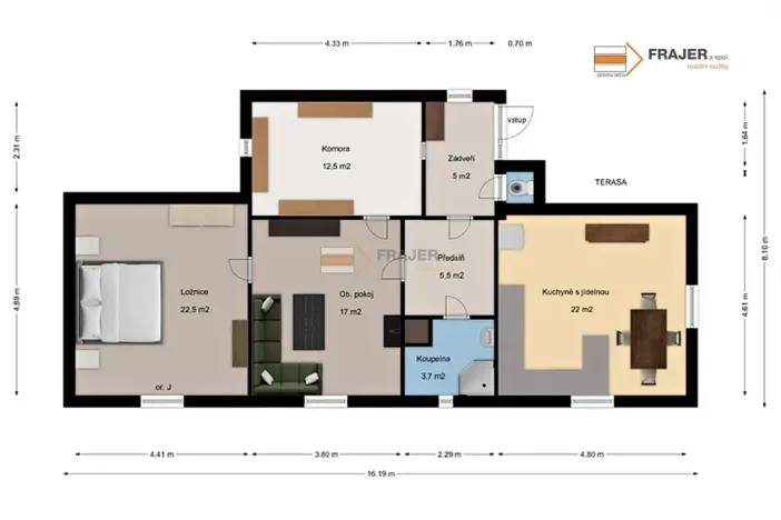 Prodej rodinného domu, Němčovice, 88 m2