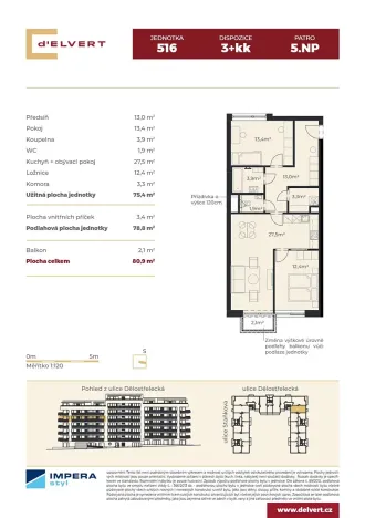 Prodej bytu 3+kk, Brno, Staňkova, 75 m2