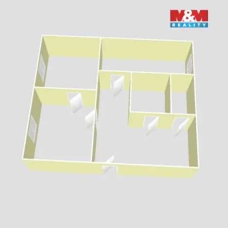 Pronájem bytu 3+kk, Praha - Karlín, Molákova, 56 m2