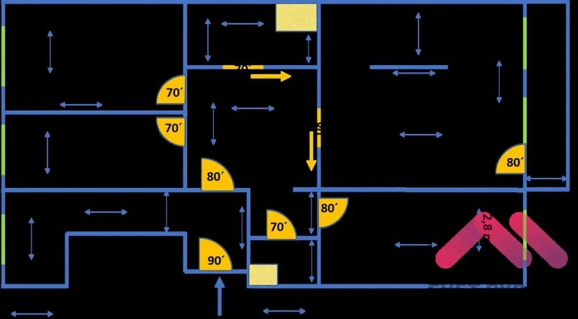 Pronájem bytu 4+1, Praha - Michle, Ohradní, 107 m2