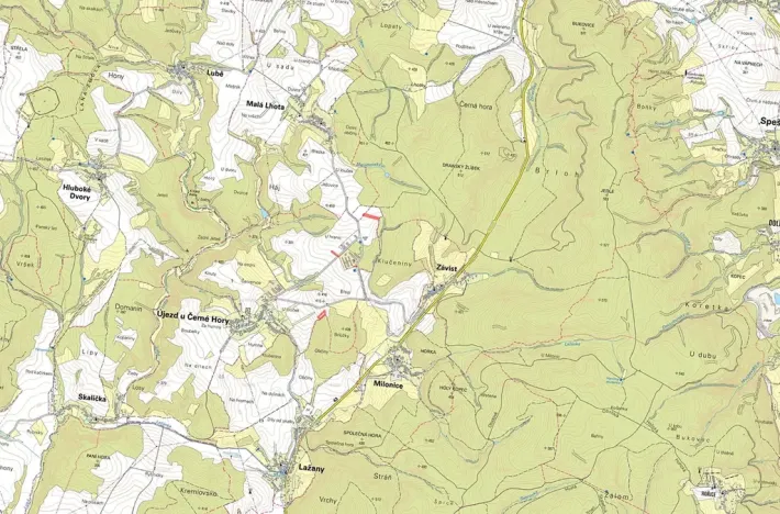 Prodej pole, Újezd u Černé Hory, 4226 m2