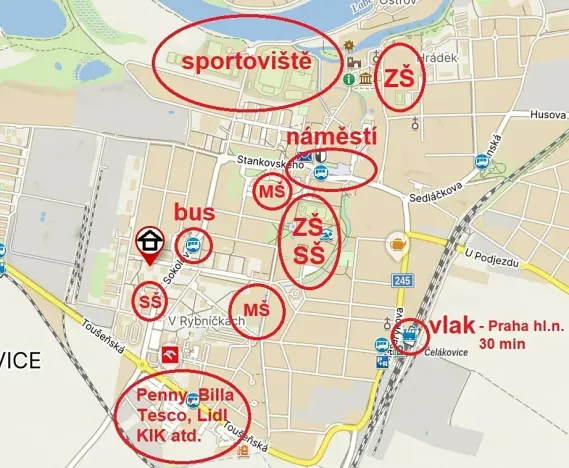 Prodej bytu 1+1, Čelákovice, Rumunská, 42 m2
