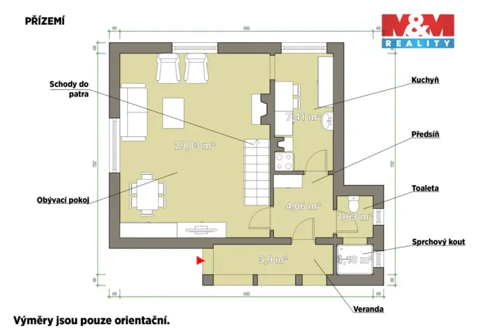 Prodej chalupy, Kokašice - Lomy, 71 m2