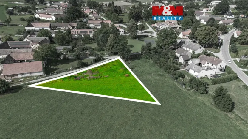 Prodej pozemku pro bydlení, Borovany - Vrcov, 1496 m2