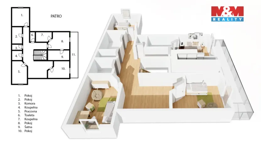 Prodej rodinného domu, Lety, Ve Škabrdli, 200 m2