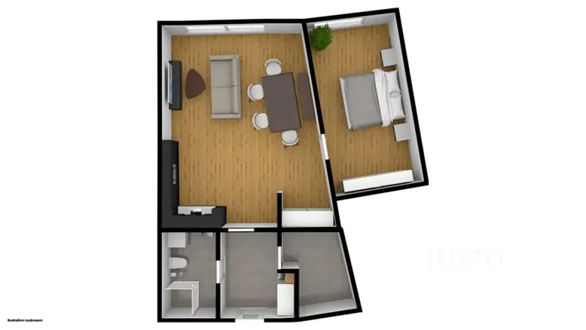 Pronájem bytu 2+kk, Beroun, Na Parkáně, 64 m2