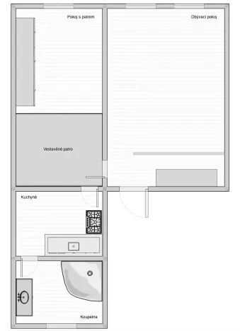 Pronájem bytu 2+kk, Praha - Karlín, Pernerova, 62 m2