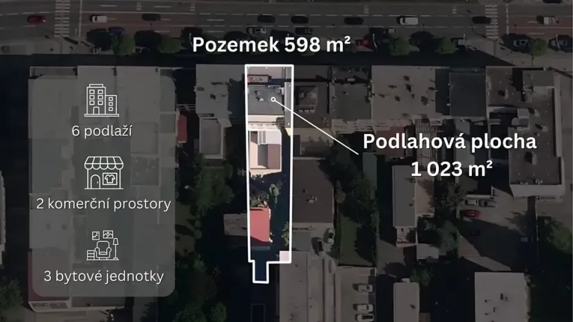 Prodej obchodního prostoru, Zlín, třída Tomáše Bati, 1023 m2