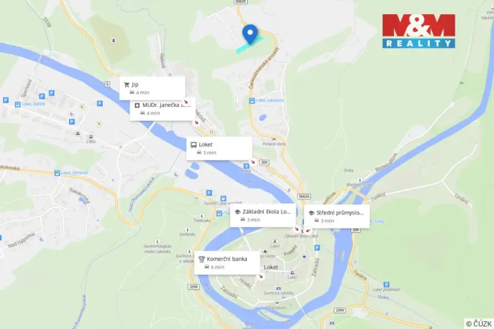 Prodej pole, Loket, 1826 m2