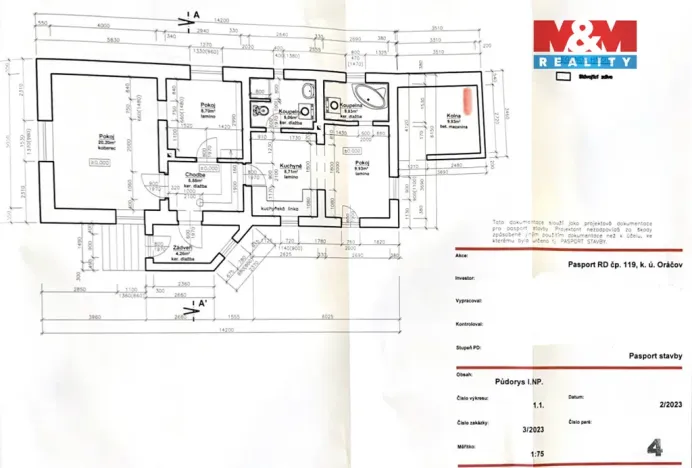Prodej rodinného domu, Oráčov, 113 m2