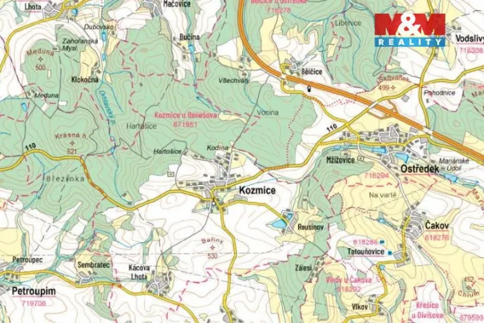 Prodej pozemku pro bydlení, Kozmice - Kácova Lhota, 1771 m2