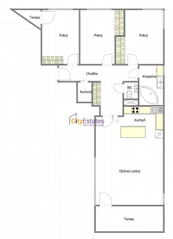 Prodej bytu 4+kk, Praha - Stodůlky, Melodická, 114 m2